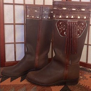 Hand crafted 100% leather boots. Purchased in Spain